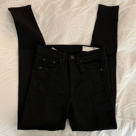 Rag & Bone black denim jeans size 25 - Picture 2 of 4